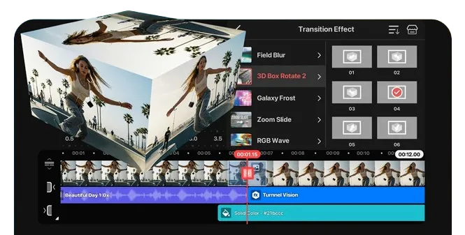 kineMaster Incredible Transition Effect